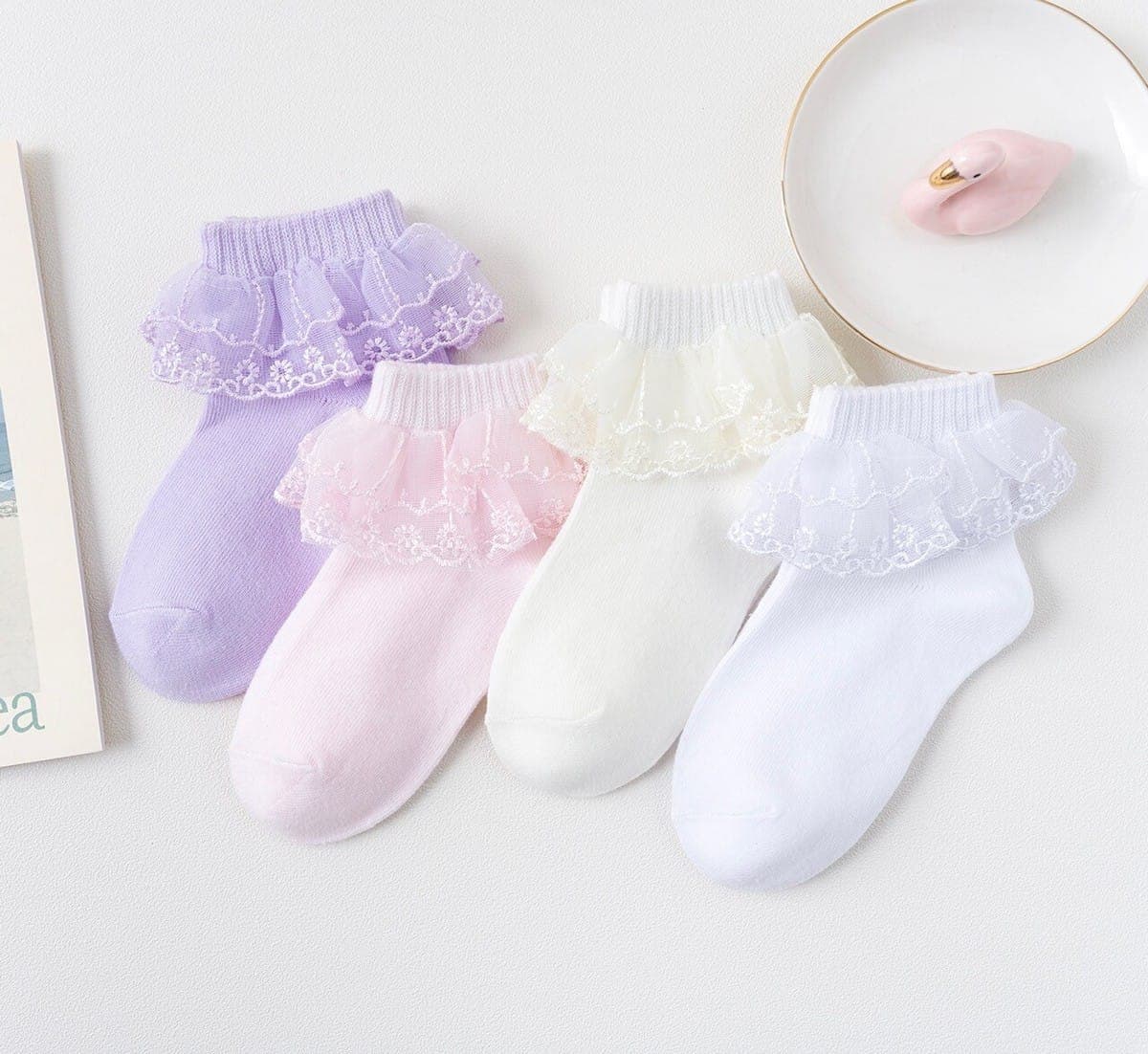 Lace Ruffle Princess Socks - Image 3